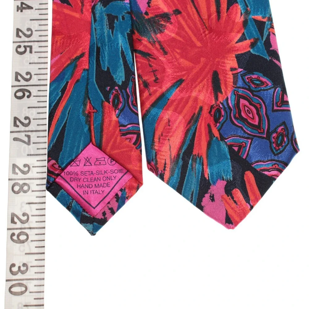 Italo Ferretti For Syd Jerome NWOT Neck Tie Multicolor 100% Silk Made in Italy
